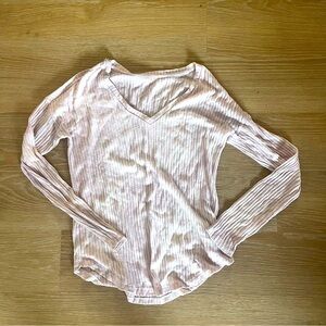 Light pink washed dye soft n sexy long sleeve